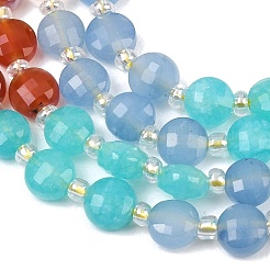 Натуральный агат (окрашенный и подвергнутый термической обработке)&nbsp;G-Z135-B09