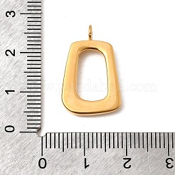Hohle Anhänger aus Edelstahl 304&nbsp;STAS-K324-03G