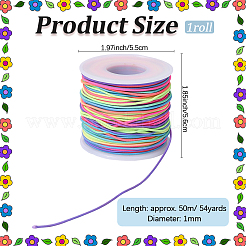Сегментированный окрашенный круглый полиэстеровый эластичный шнур&nbsp;OCOR-WH20018-35A