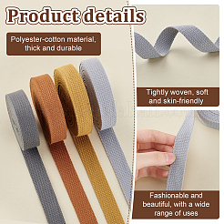 4 рулон поликоттоновой ленты 4 цветов&nbsp;OCOR-PH0004-81E