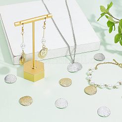 30 шт. 3-цветные подвески из латуни с гальваническим покрытием для защиты окружающей среды&nbsp;KK-FG0001-05