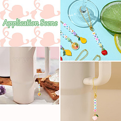 12 шт. подвеска из сплава эмали и акрила&nbsp;HJEW-CJ00055