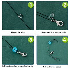 500 шт. Защитные ограждения из латунной проволоки двух цветов&nbsp;KK-FH0006-74