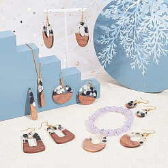 Подвески из смолы и ореха RESI-SC0001-45