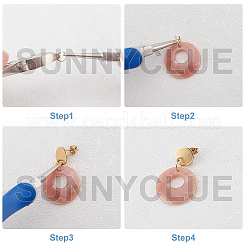 DIY baumeln Ohrring machen Kits&nbsp;FIND-SC0001-68