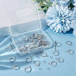 24 пара латунных сережек-колец Huggie Hoop DIY-CN0002-20