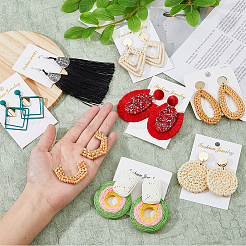 8 пара 8 стильных сережек-гвоздиков из сплава EJEW-FI0002-76