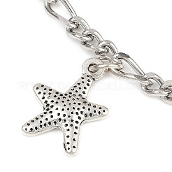 3 шт. браслеты-цепочки Figaro из нержавеющей стали 304 BJEW-JB11641