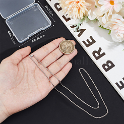 1 шт. 925 цепочки-веревки из стерлингового серебра NJEW-BBC0001-16P-02