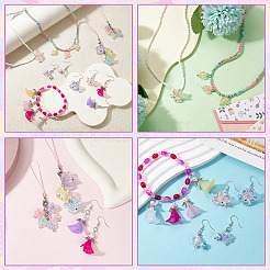 30pcs 5 styles pendentifs acryliques transparents&nbsp;PALLOY-SW00143