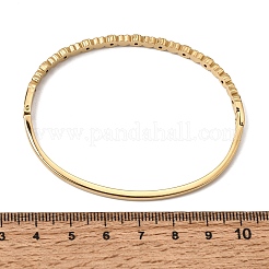 Bracelets manchettes à charnière en acier inoxydable 304 avec strass en forme de cœur pour femmes&nbsp;SA-CBA61B8-10G