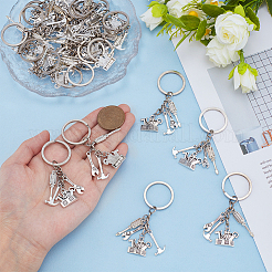 24шт. брелок для ключей из сплава&nbsp;KEYC-GO00022