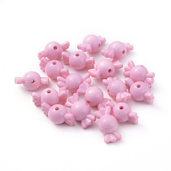 Сплошной цвет акриловые бусины SACR-R808-09