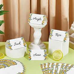 50 tarjeta de felicitación plegable de papel con estampado de limón.&nbsp;ODIS-PH0009-30