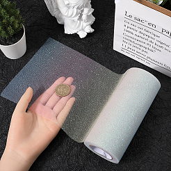 Рулоны тюлевой ткани из полиэстера радужного цвета OCOR-WH0082-136C