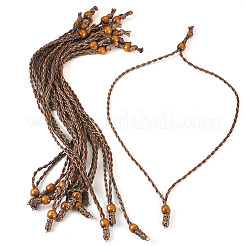 Изготовление ожерелий из вощеного полиэфирного шнура с регулируемой длиной&nbsp;NJEW-TAC0028