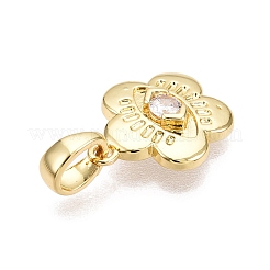 Латунные микро проложить кубического циркония подвески KK-T070-45G