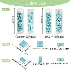 452шт 2 стеклянных бисера с 2 отверстиями SEED-NB0001-73
