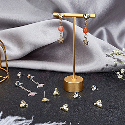 24 шт. фурнитура для сережек-гвоздиков из сплава FIND-CA0003-28