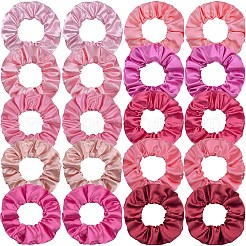 女性用布製ヘアタイ10個、女の子用  ミックスカラー  100mm&nbsp;PW-WG8234B-01