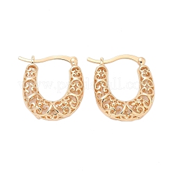 Orecchini a cerchio in ottone per le donne&nbsp;EJEW-G436-01G