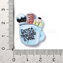 Кабошоны из непрозрачной смолы на тему Дня учителя RESI-Z018-01B