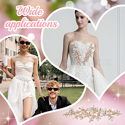 2 шт. тканевые нашивки со стразами&nbsp;AJEW-FG0005-46