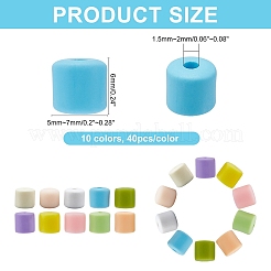 400шт 10 цвета бусины из полимерной глины CLAY-CA0001-09