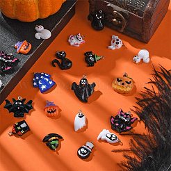 34шт 17 стиля непрозрачные подвески из смолы&nbsp;RESI-CJ0003-05