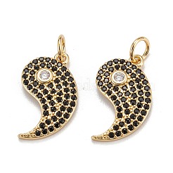 Латунные микропаве из черного кубического циркония&nbsp;ZIRC-P086-32G