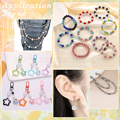 24шт 12 цвета смоляные бусины со стразами RESI-PA0001-04