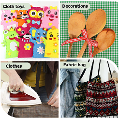 2 рулон 2-х цветного нетканого материала полиамидная двухсторонняя термоплавкая клейкая пленка DIY-GF0009-34B