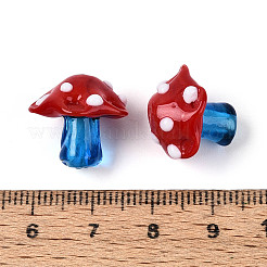 Нити бугорчатых бусин ручной работы в технике лэмпворк&nbsp;LAMP-A004-06G