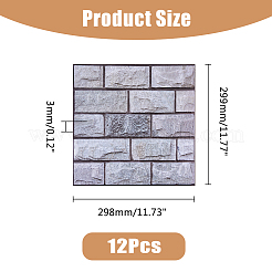 3d кирпичный узор ПВХ самоклеющиеся наклейки на стену DIY-WH0308-550D