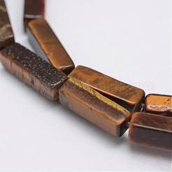 Природных тигровый глаз бисер нитей G-E342-03