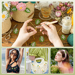 20 шт. лист хлопка украшения аксессуары&nbsp;DIY-FG0008-56