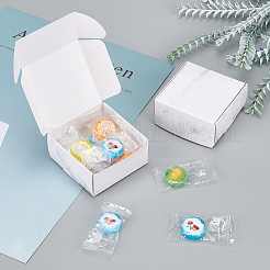 Складная креативная коробка из крафт-бумаги с мраморным узором CON-WH0077-13A