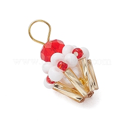 Подвески-кексы из стеклянных бусин&nbsp;PALLOY-MZ00581-01