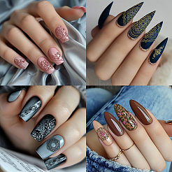 Modelli per nail art fai da te in acciaio inossidabile&nbsp;MRMJ-WH0092-085