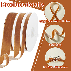 3 рулон 3 видов односторонней бархатной ленты OCOR-PH0002-87A