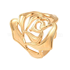 Anelli aperti regolabili in acciaio inossidabile 304 per donna&nbsp;RJEW-T029-01G