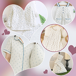 Baumwollstoff mit Blumenmuster&nbsp;DIY-WH0899-587