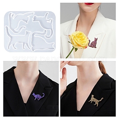 Брошь в форме кота своими руками силуэт силиконовая форма&nbsp;PW-WG39523-01