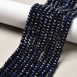 Окрашенная натуральная малайзия жадеит бусины пряди&nbsp;G-E316-2x4mm-16