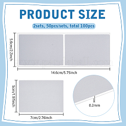 50 Stück Passwort-Aufkleber mit papierbeschichteter Rubbelfolie&nbsp;DIY-WH0128-30A