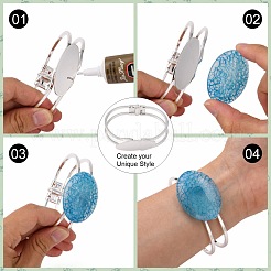 Accessoire de bricolage de bracelet en laiton&nbsp;X-KK-G315-01S
