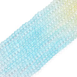 10 нить прозрачных стеклянных бусин градиентного цвета&nbsp;GLAA-CJ0002-14