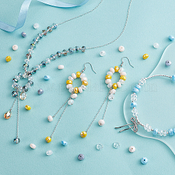 175шт 7 цвета гальванические стеклянные бусины GLAA-GA0002-37