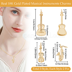 6шт 3 латунные подвески&nbsp;KK-BBC0012-93