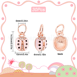 Подвески из эмали из сплава 30 шт. ENAM-SC0003-04